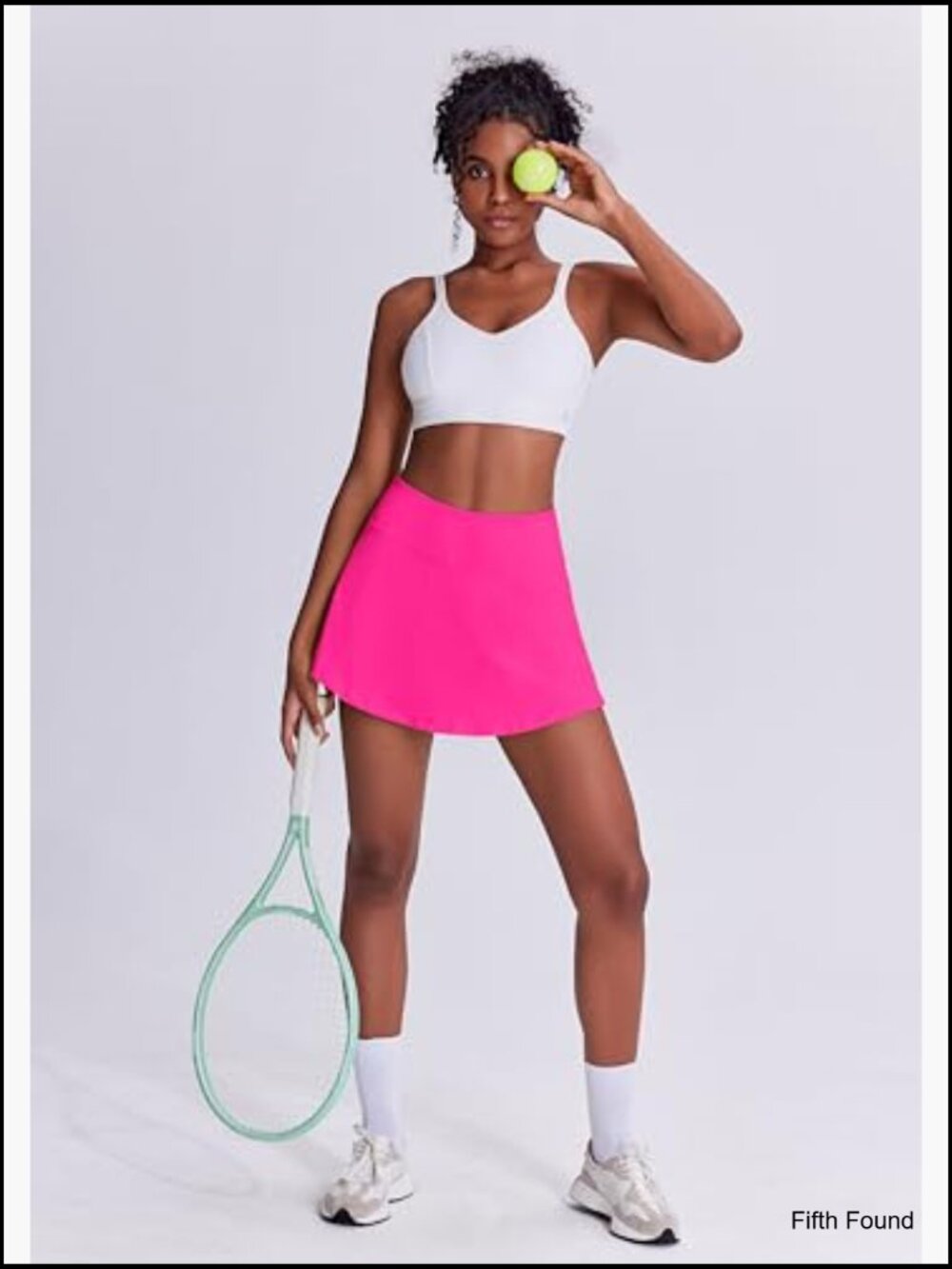 Pleated Tennis Skort with Built-in Shorts & Pocket High Waist Tummy Control - Picture 4 of 7